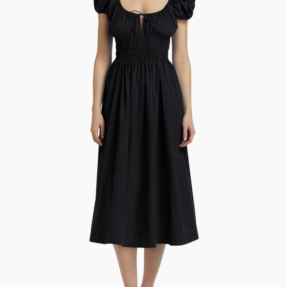 Doen Quinn Cotton Shirred Midi-Dress